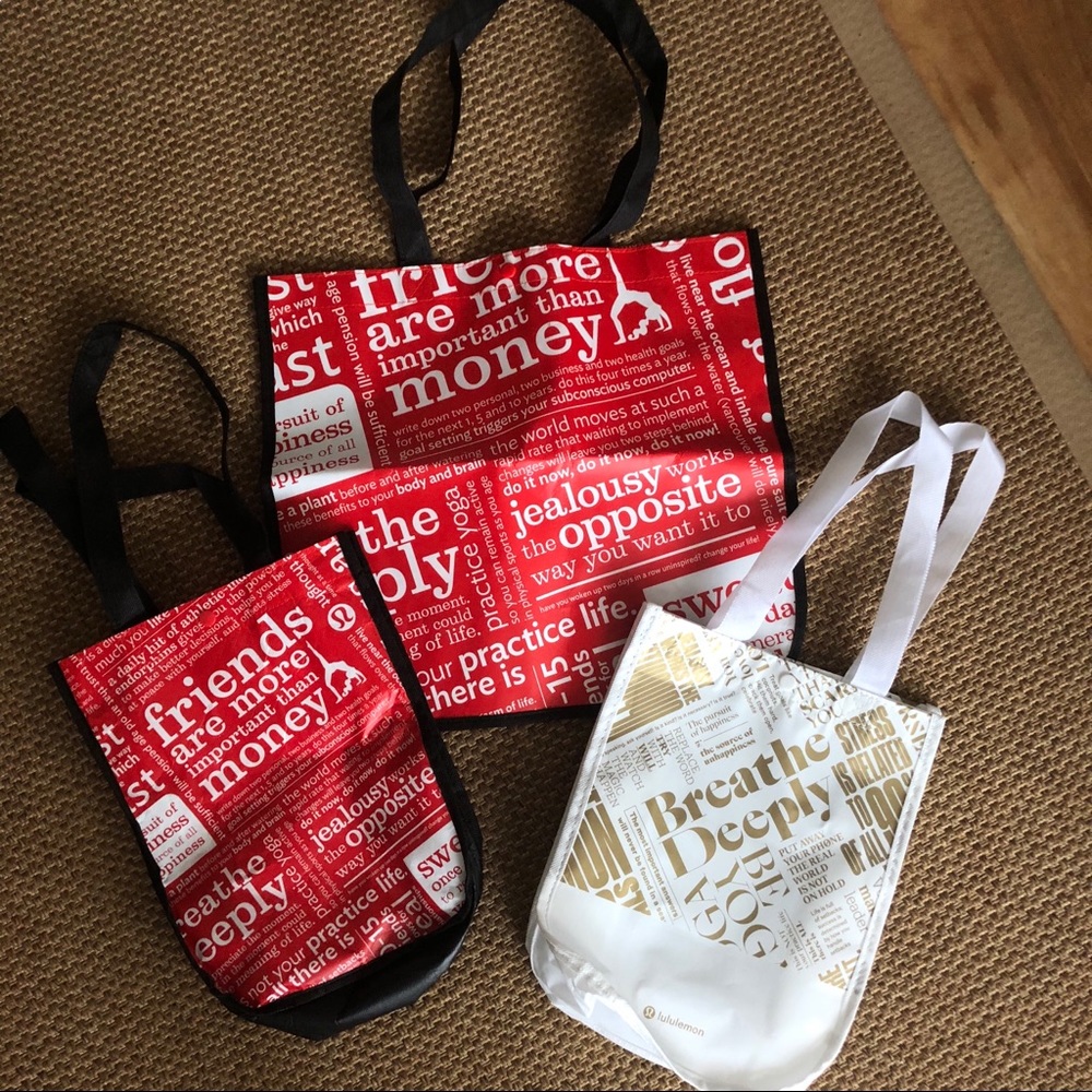Bundle of 3 Lululemon Bags
